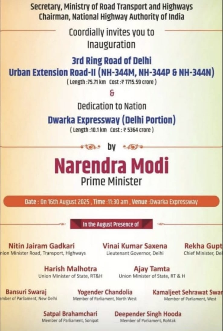 UER 2 Update: PM Modi to Inaugurate Game-Changing Expressway on 16 August 2025 - Gurugram Homes