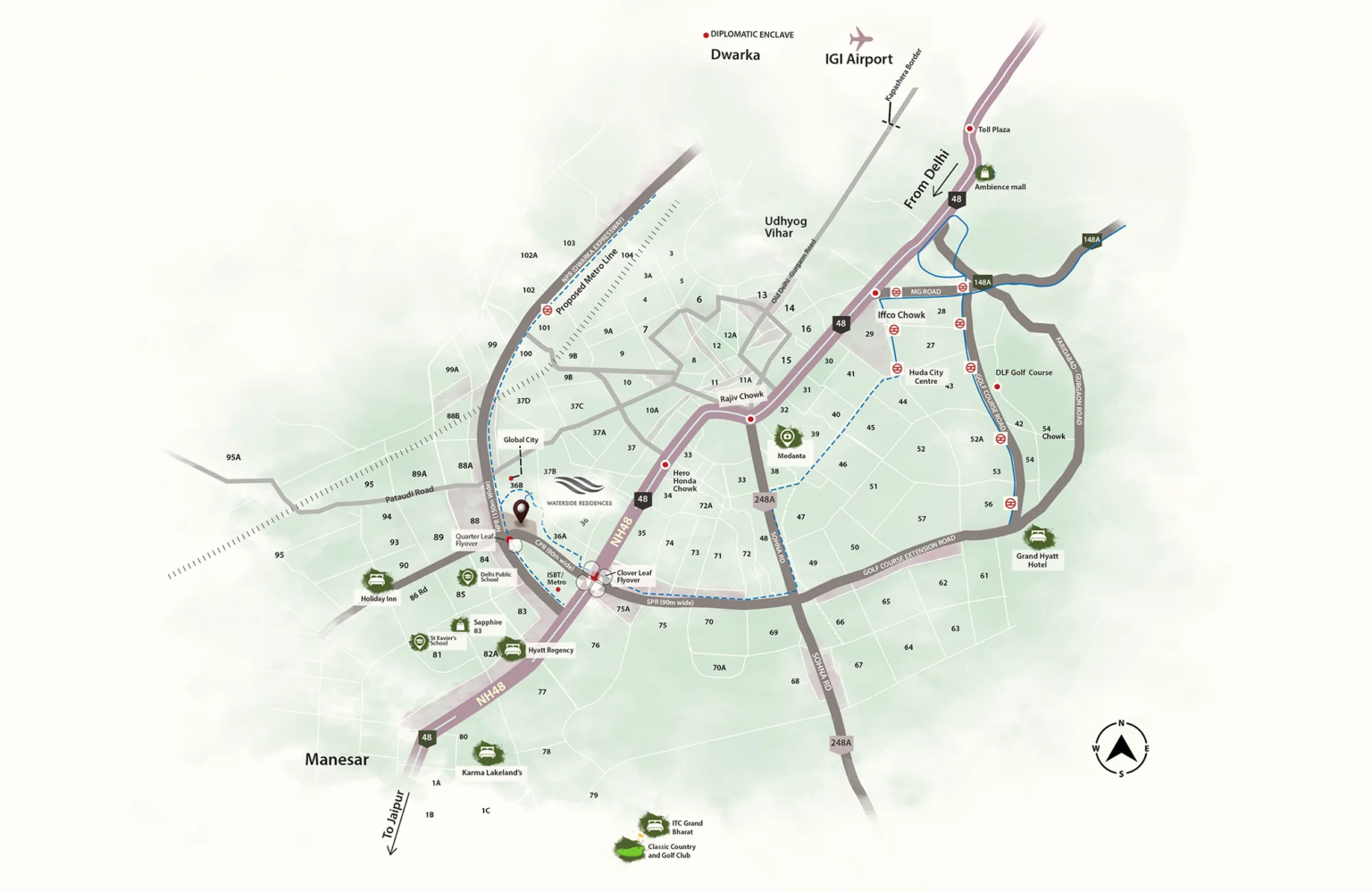 krisumi waterside residences map